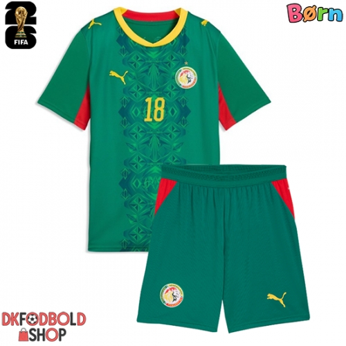 Senegal Ismaila Sarr #18 Udebanesæt Børn VM 2026 Kort ærmer (+ korte bukser)